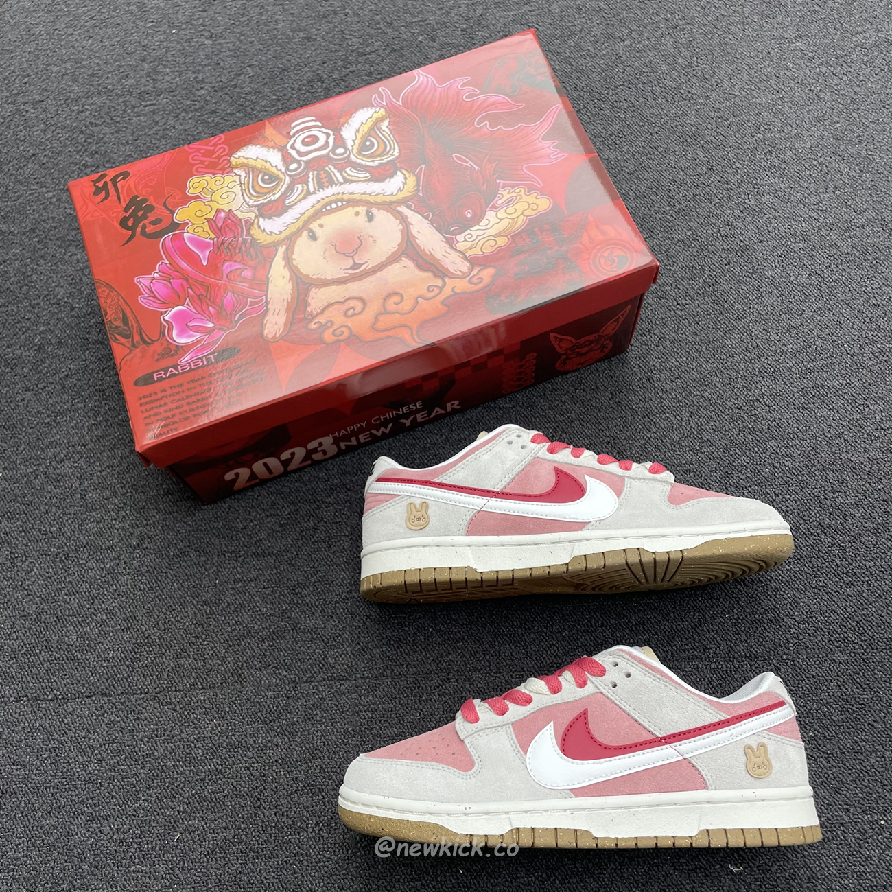 Nike Sb Dunk Low Se 85 Double Swoosh Grey Pink Rabbit Do9457 117 (4) - www.newkick.vip